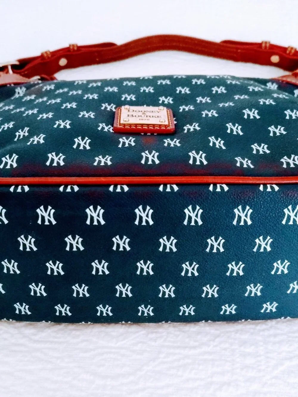 Dooney and Bourke New York Yankees Handbag Coated Cotton MLB Purse w/Dust Bag